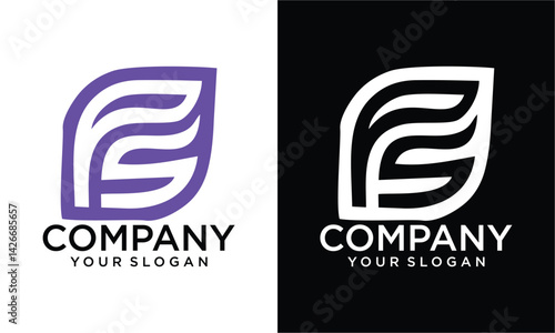 Creative SP or PS initial letter logo design vector.