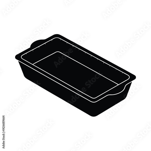 empty box isolated on white