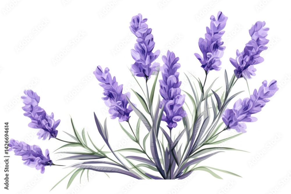 Naklejka premium Lavender blossom flower plant.