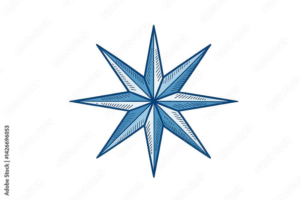 Elegant eight pointed star design nautical blue hues detailed hand drawn style perfect for nautical themes maritime designs compass rose star symbol vector illustration graphic element stylish emblem Elegant eight pointed star design nautical blue hues detailed hand drawn style perfect for nautical themes maritime designs compass rose star symbol vector illustration graphic element stylish emblem