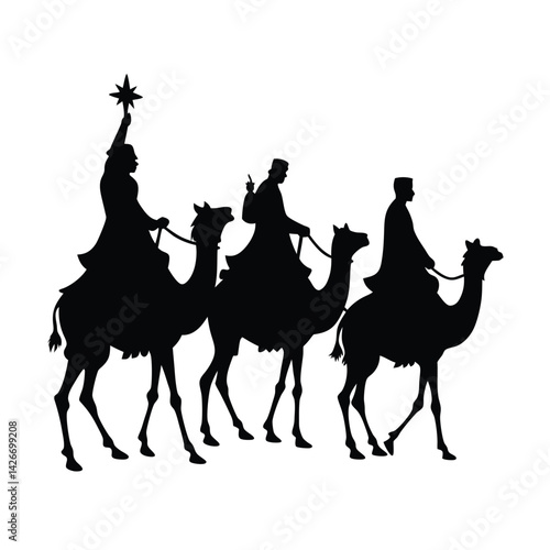 silhouette of camel