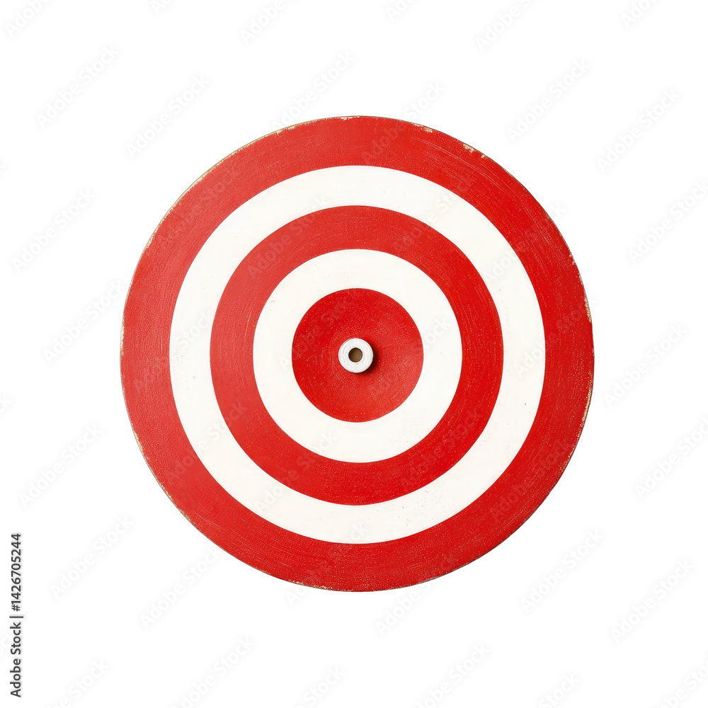 Red and White Circular Target Board Red and White Circular Target Board