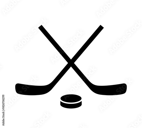 Hockey stickleback. Equipment for the sport of ice hockey. An attribute of a match, hockey player, competition or championship.
