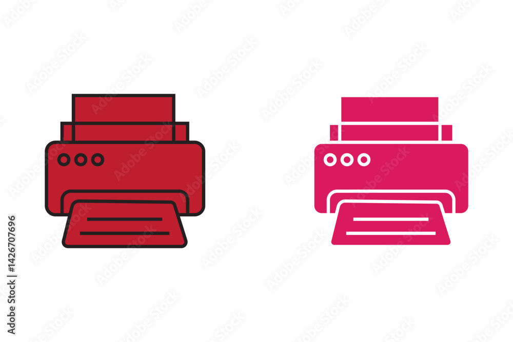 Print icon vector. printer icon vector.
