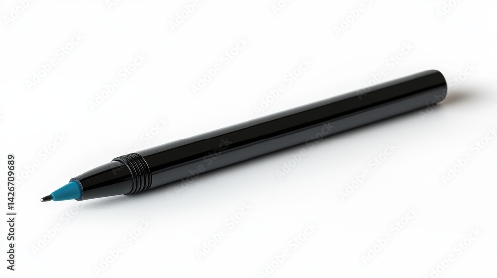 A marker pen isolated on a pure white background, realistic lighting and shadow, ideal for cut-out and compositing A marker pen isolated on a pure white background, realistic lighting and shadow, ideal for cut-out and compositing
