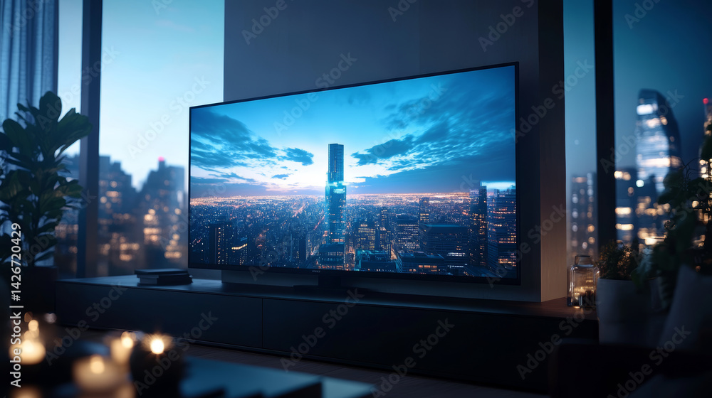 Obraz premium Modern living room with TV
