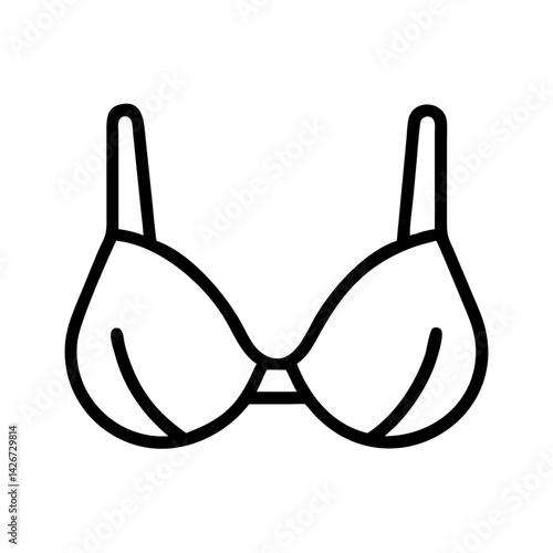 bra clothing dresses line drawn outline vector art - illustration of bra fashion clothes isolated transparent background