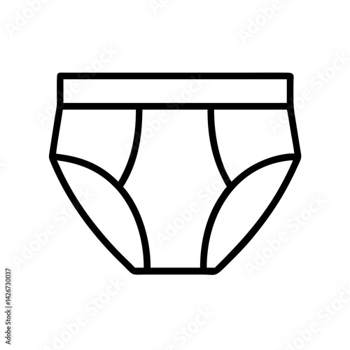 briefs clothing dresses line drawn outline vector art - illustration of briefs fashion clothes isolated transparent background