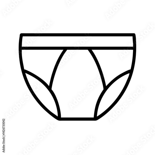 briefs clothing dresses line drawn outline vector art - illustration of briefs fashion clothes isolated transparent background