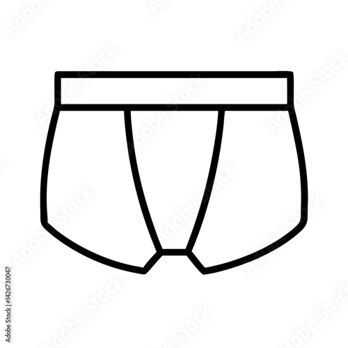 briefs clothing dresses line drawn outline vector art - illustration of briefs fashion clothes isolated transparent background