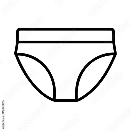 briefs clothing dresses line drawn outline vector art - illustration of briefs fashion clothes isolated transparent background