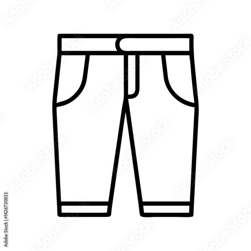chinos clothing dresses line drawn outline vector art - illustration of chinos fashion clothes isolated transparent background