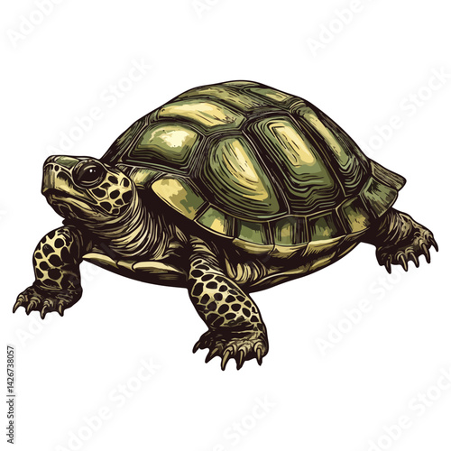 turtle, reptile, vector, transparent background