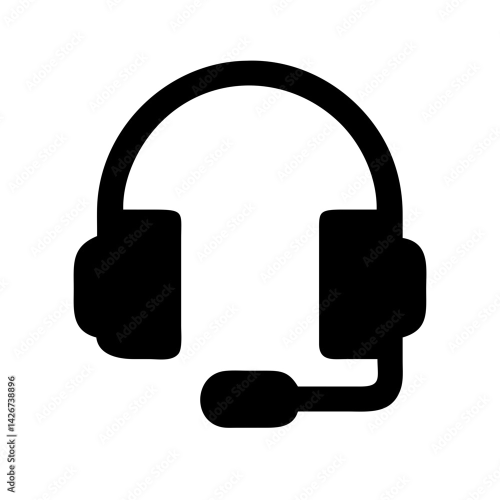 Headphones for Online Learning Icon Design Headphones for Online Learning Icon Design