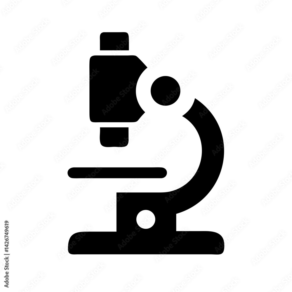 Laboratory Microscope Equipment Icon Design Laboratory Microscope Equipment Icon Design
