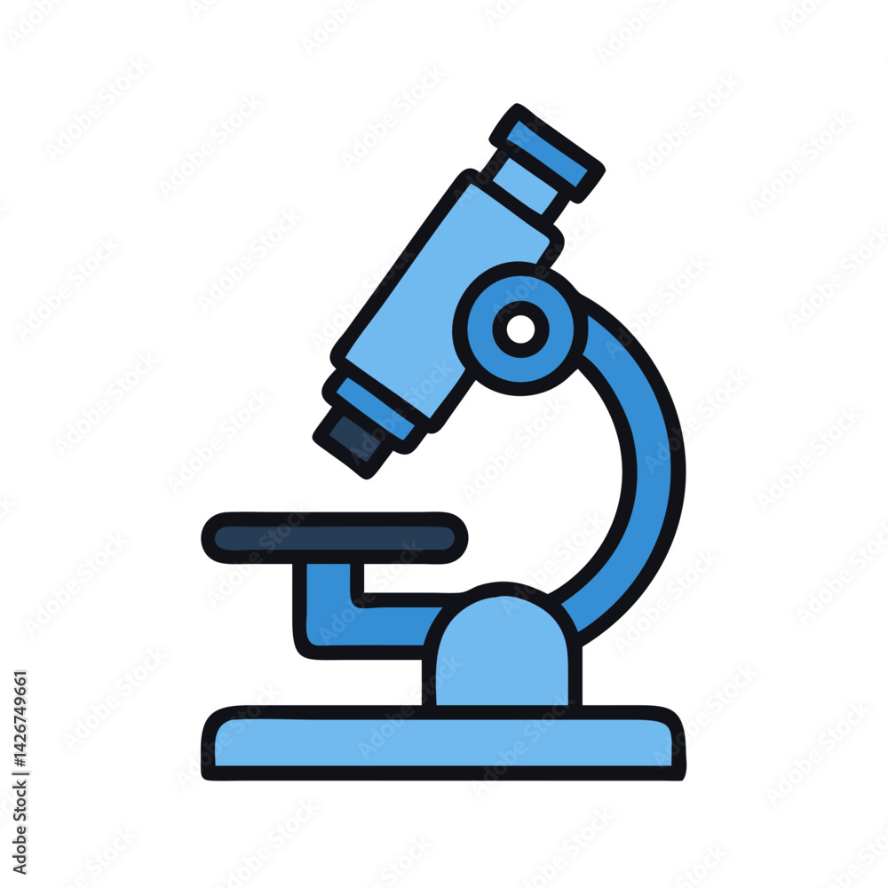 Laboratory Microscope Equipment Icon Design Laboratory Microscope Equipment Icon Design