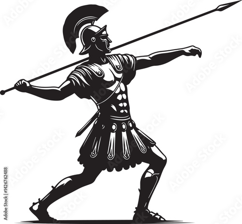 Roman legionnaire vector