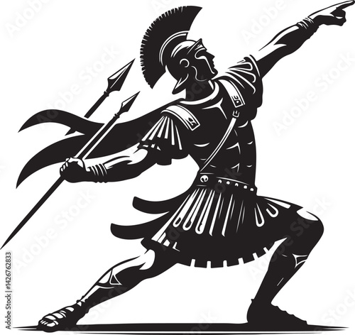 Roman legionnaire vector