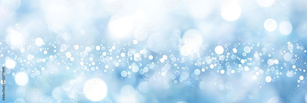 Sparkling snowflakes gracefully fall against a vivid blue backdrop. Sparkling snowflakes gracefully fall against a vivid blue backdrop.