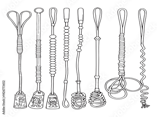 Jump Rope line art drawing for physical activity and sport lovers
