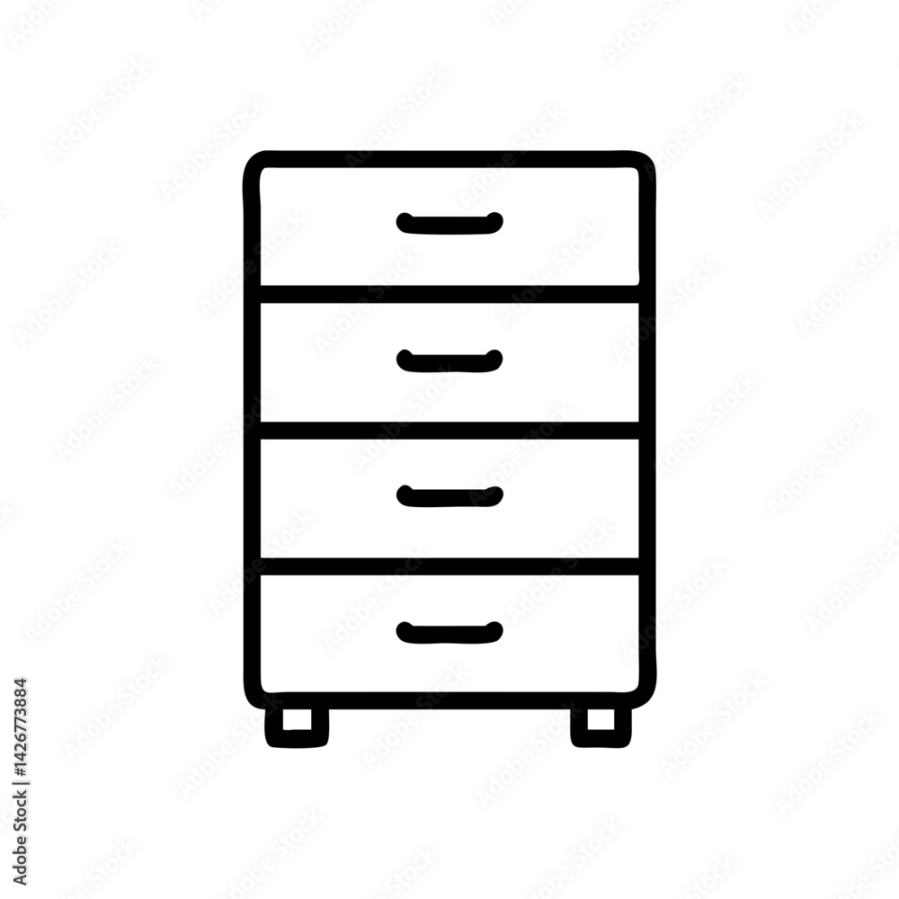 Modern Drawer Cabinet Furniture Icon Design Modern Drawer Cabinet Furniture Icon Design