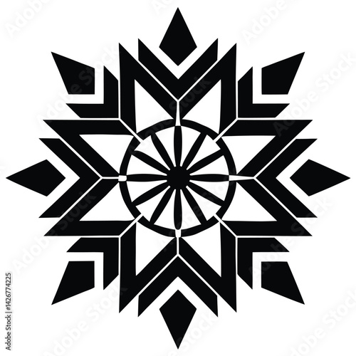 snowflake vector illustration