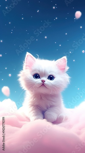 Cute animal dreamy wallpaper mammal kitten nature.