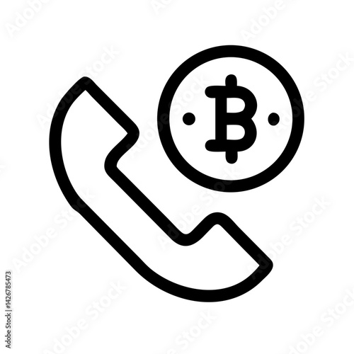 Phone Call for Crypto Support Icon Design