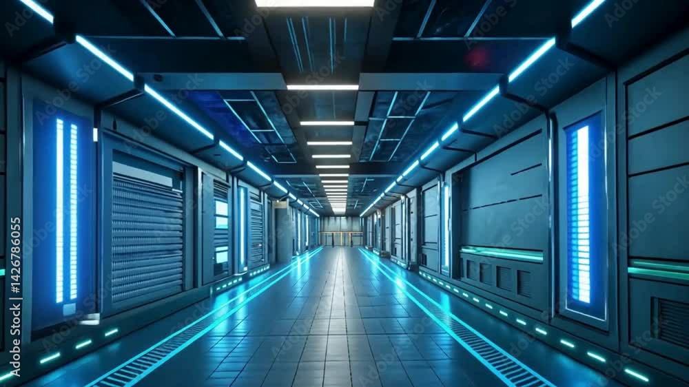 The modern Moscow subway station features futuristic architecture with bright light illuminating its underground hall The modern Moscow subway station features futuristic architecture with bright light illuminating its underground hall