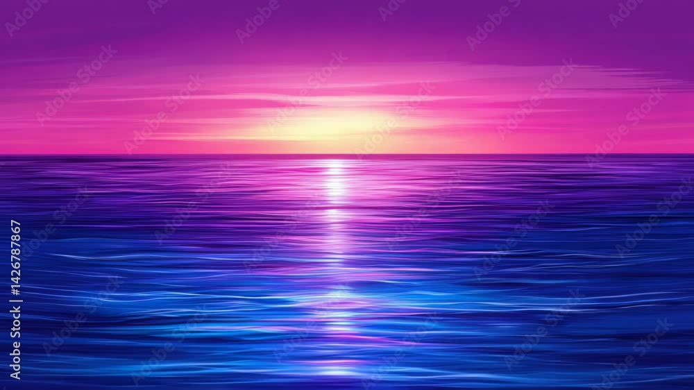 Abstract sunset gradient of blues pinks and purples peaceful calm background Abstract sunset gradient of blues pinks and purples peaceful calm background
