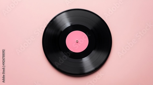 Vinyl record jacket mockup background electronics speaker.
