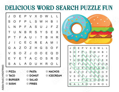 Delicious Word Search Puzzle Fun