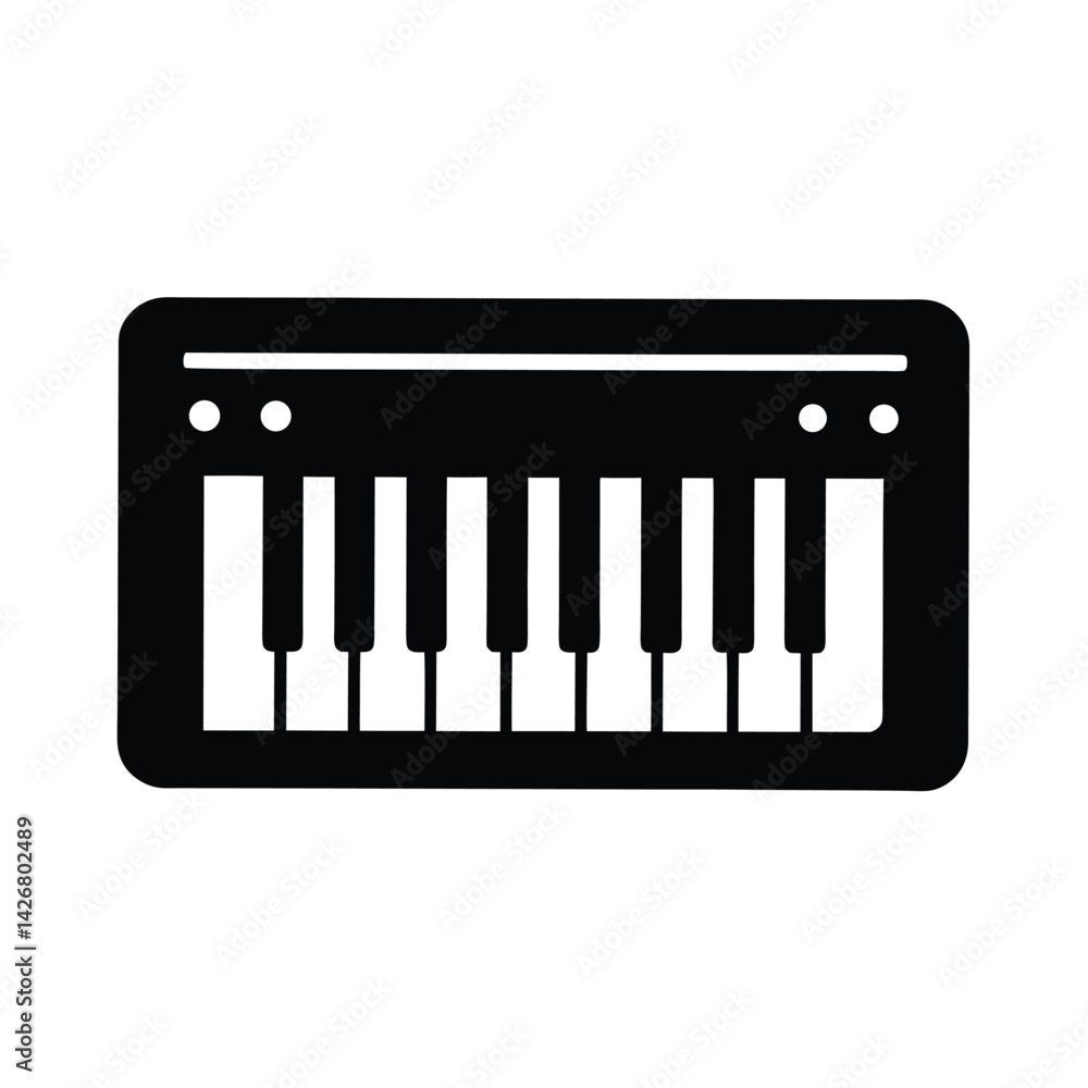 Keyboard Icon Silhouette Vector Illustration Keyboard Icon Silhouette Vector Illustration
