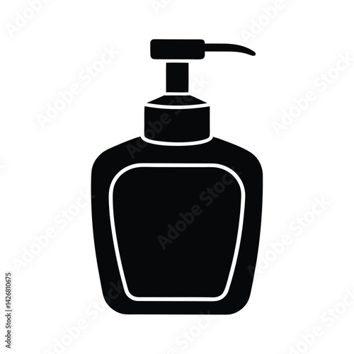 Soap Dispenser Icon Silhouette Vector Illustration