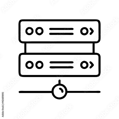 Server data storage database hosting network technology cloud computing system mainframe storage server