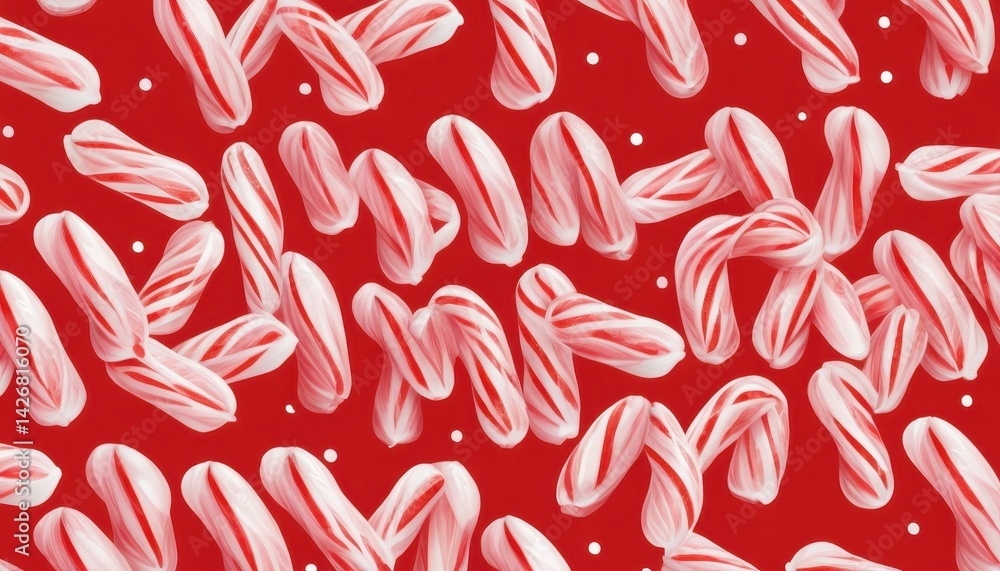 Festive Red and White Candy Cane Pattern A Sweet Holiday Design Festive Red and White Candy Cane Pattern A Sweet Holiday Design