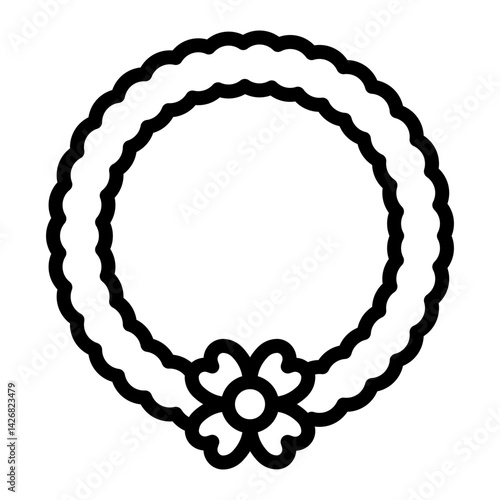 Bracelet Vector Line Icon Design