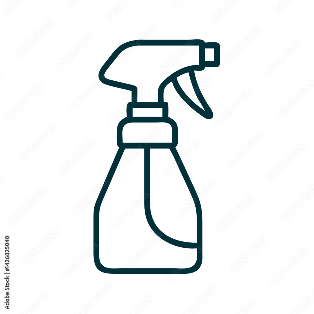 Spray Cleaner Bottle with Nozzle Icon Design Spray Cleaner Bottle with Nozzle Icon Design
