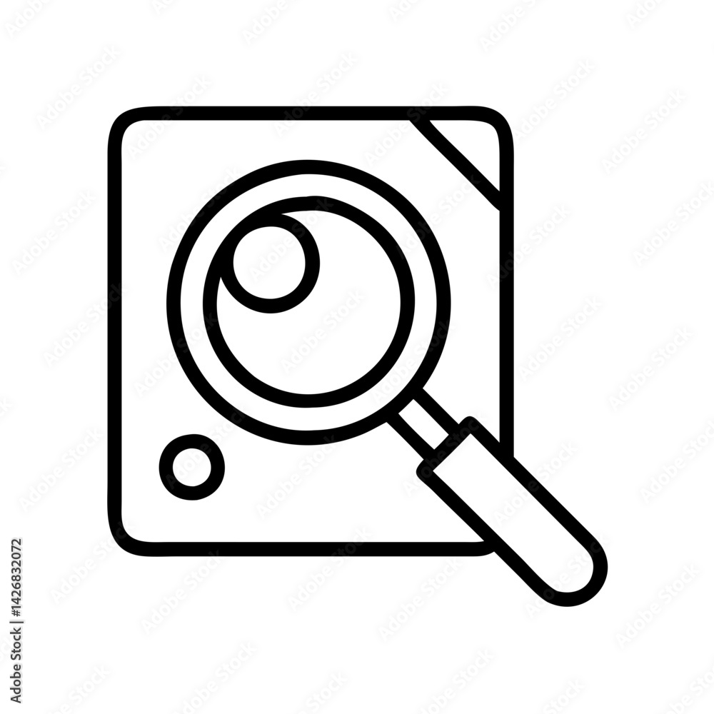 Magnifying glass vector icon search find graphic element symbol zoom tool sign looking explore Magnifying glass vector icon search find graphic element symbol zoom tool sign looking explore