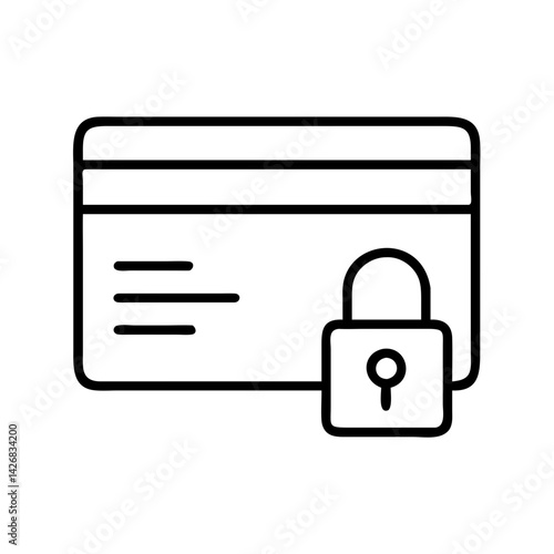 Secured payment credit card safety security protection lock finance banking money transaction data access