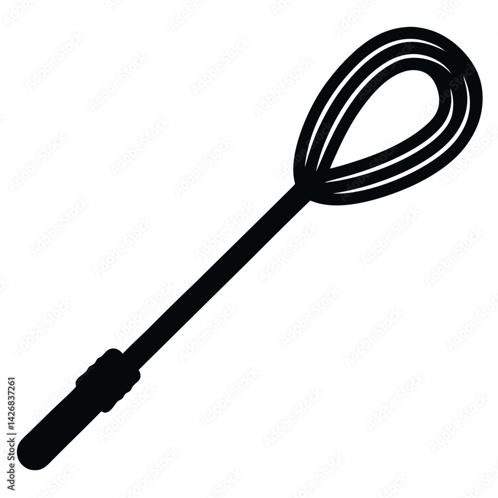 Naklejka premium Isolated Black Vector cable tie on white background 
