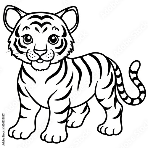 Tiger Line Art