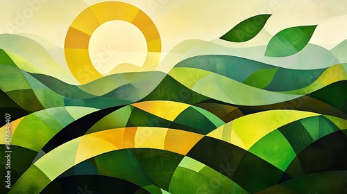 Sunrise over Green Hills.