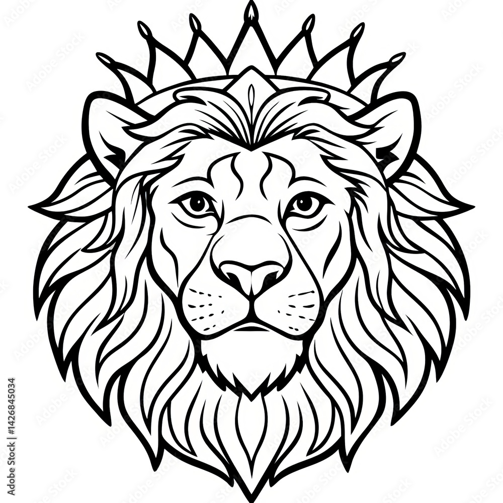 Lion Line Art Lion Line Art