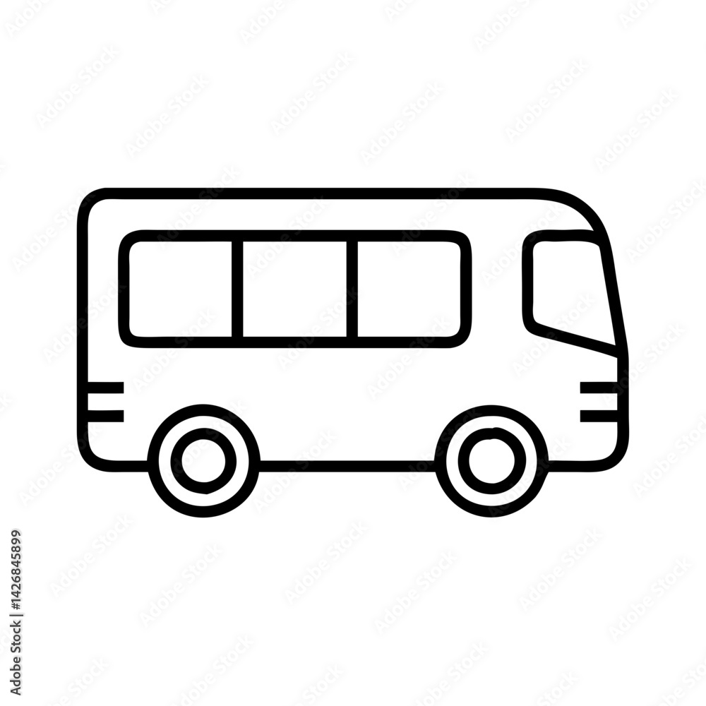 Outline bus vector transportation vehicle public transport automobile auto minibus shuttle drawing Outline bus vector transportation vehicle public transport automobile auto minibus shuttle drawing