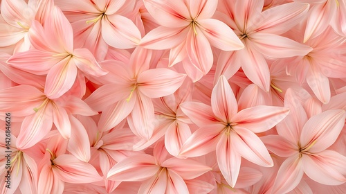 Pink Lily Flowers Background.