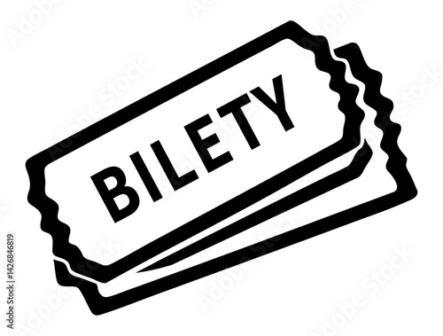 Bilety ikona grafika