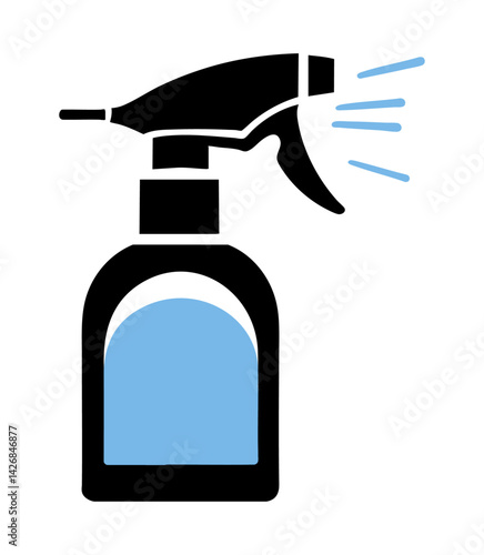 Spryskiwacz środek czyszczący detergent grafika