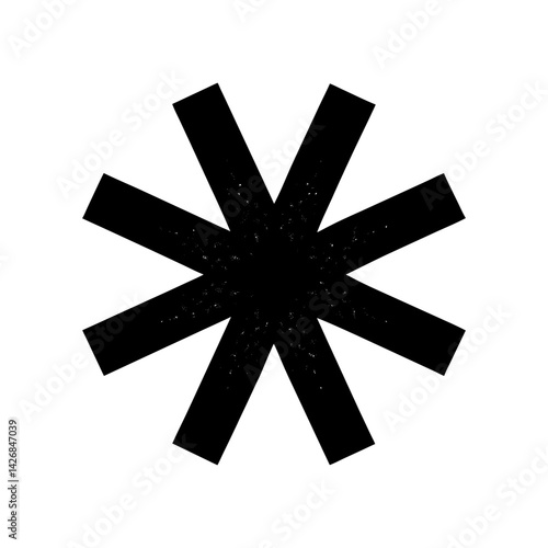 Asterisk Silhouette vector illustration