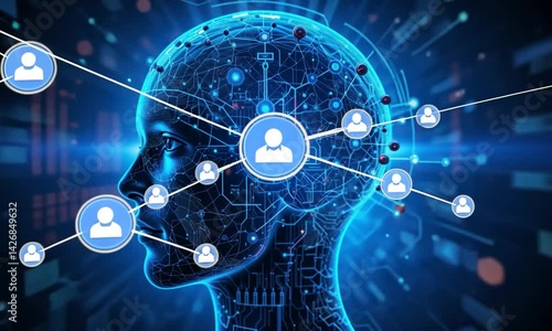 AI Artificial Intelligence Technology For Data Analysis, Research And Planning. 4k	video